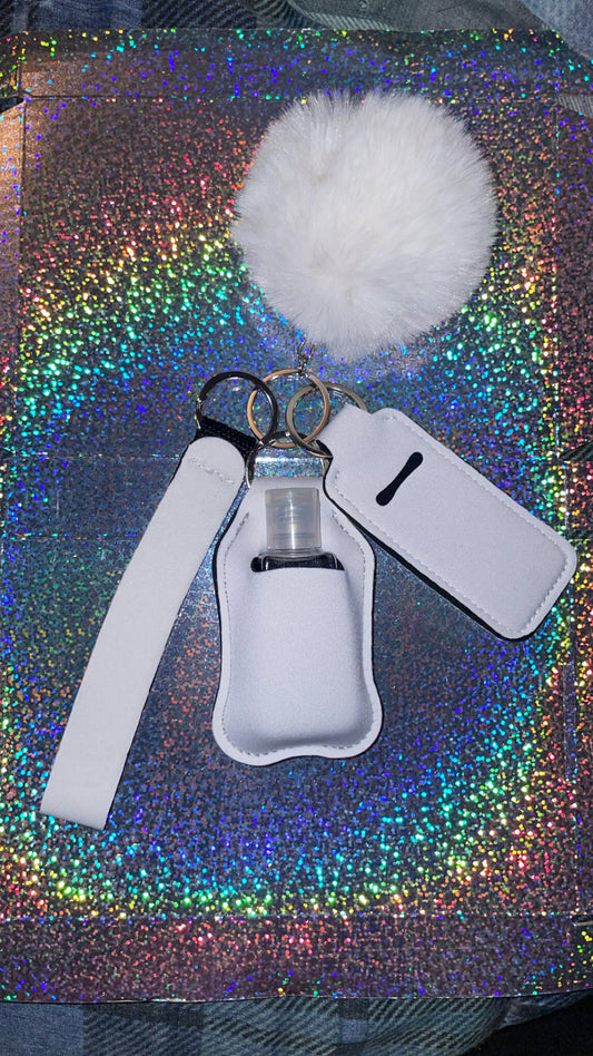 White Keychain
