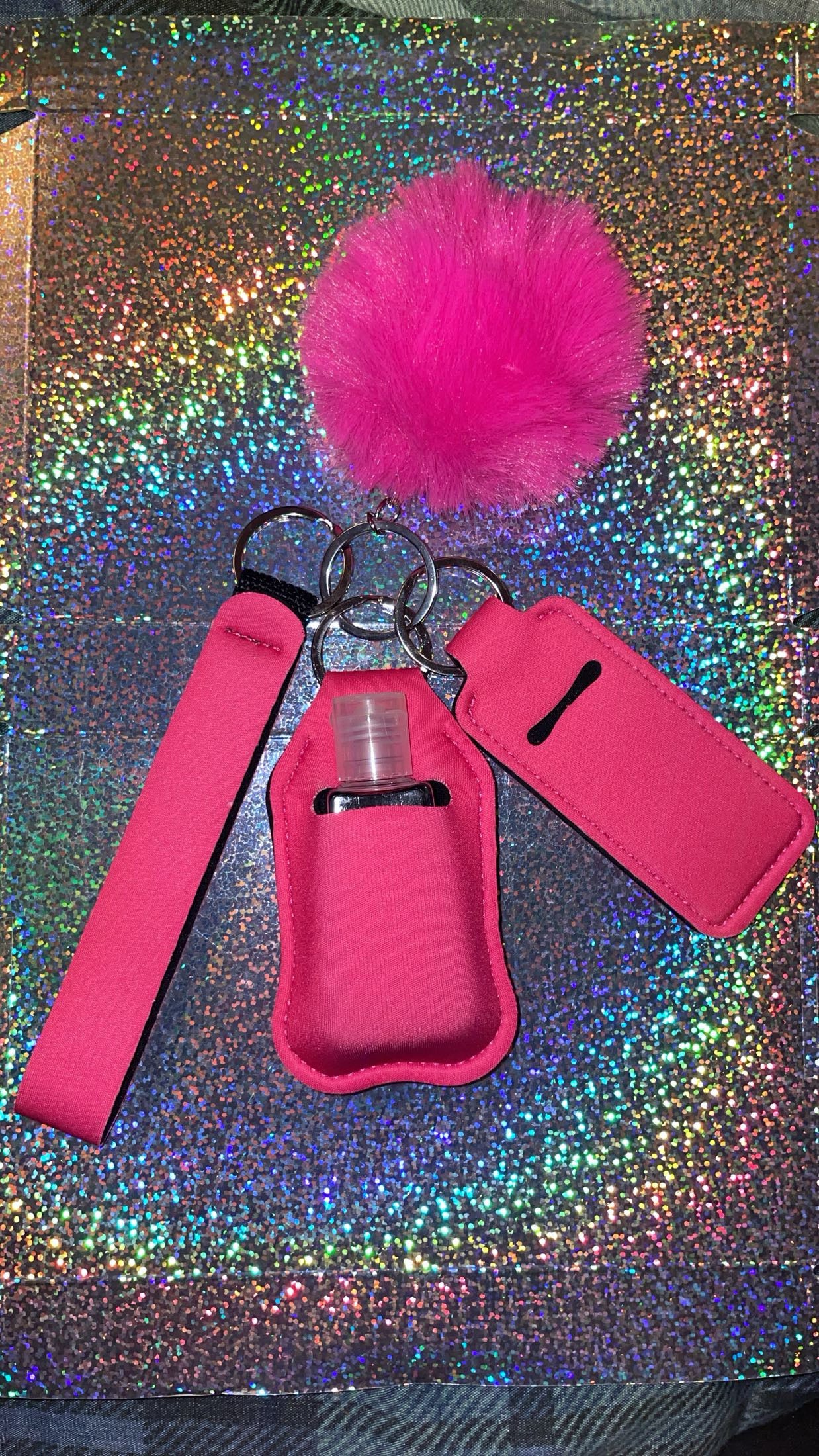 Hot pink Keychain